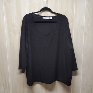 Sag Harbor Black Blouse